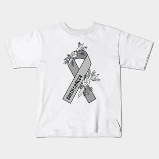 Brain Cancer Awarenesss Kids T-Shirt